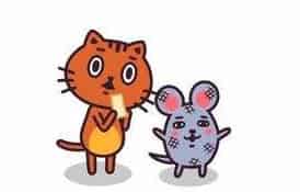 猫娃娃和鼠娃娃 猫娃娃和鼠娃娃
