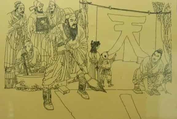 萧显写匾（天下第一关）