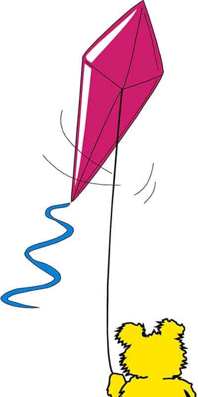 小熊放风筝 小熊放风筝