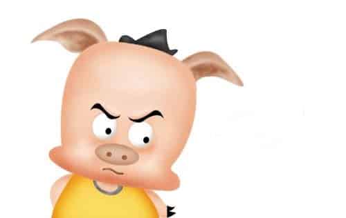 小猪的鼻子生气了 小猪的鼻子生气了