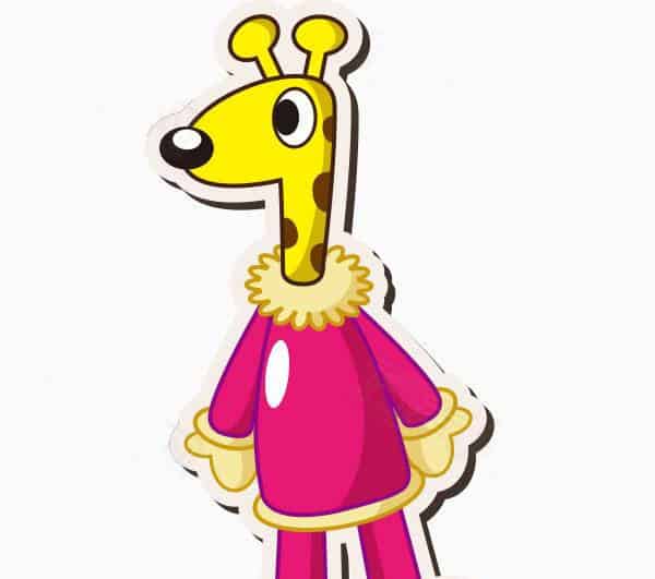 长颈鹿买衣服