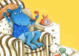 大狼托克打电话