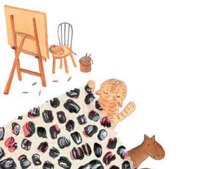 住在地毯下面的老虎和马