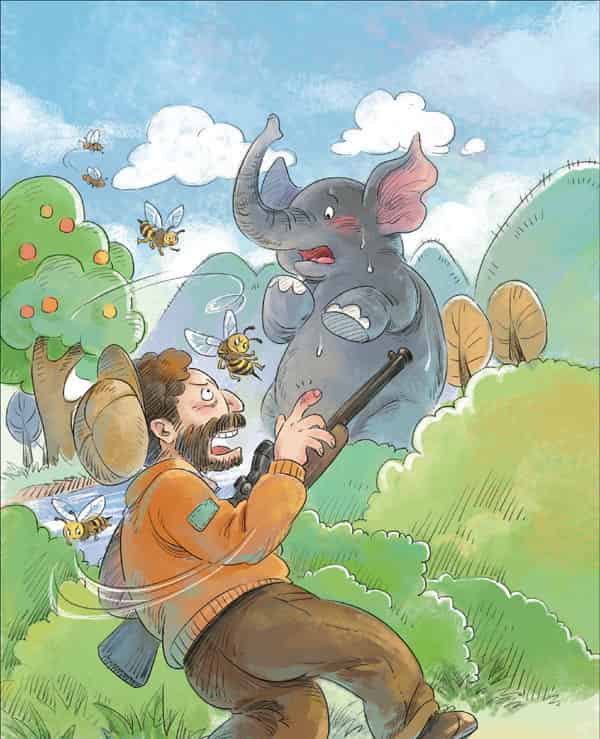 蜜蜂救大象