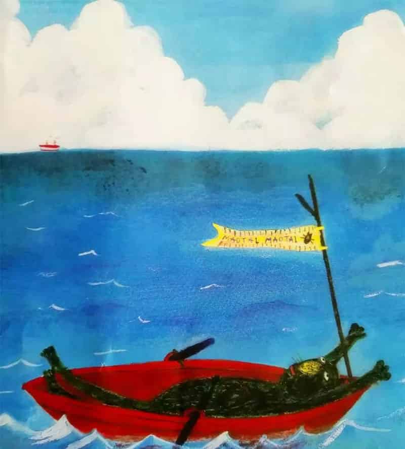 猫太噼哩噗噜在海里