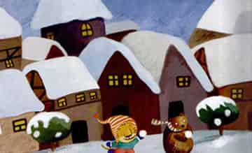 南瓜堡第一次下雪