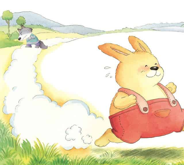 老狼捉住了兔哥哥（胖兔子）