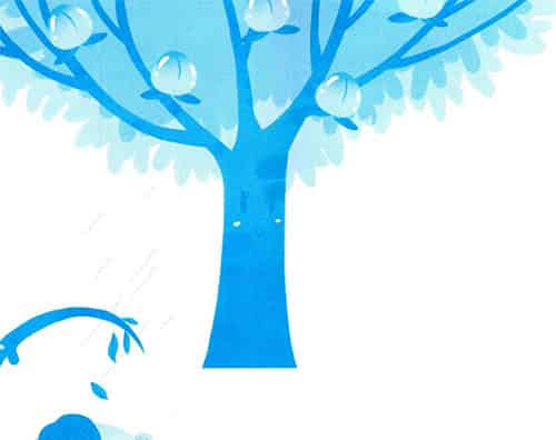 桃树和矮脚树 桃树和矮脚树