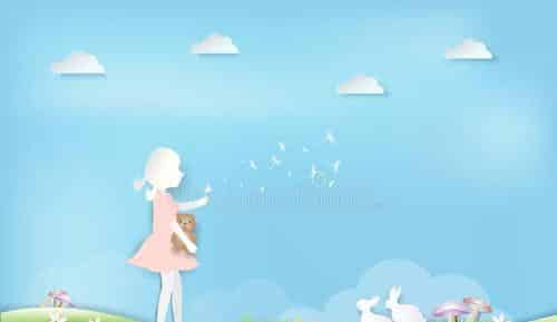 小白兔与蒲公英仙子