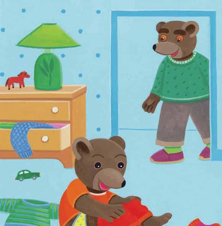 小熊当当穿衣服