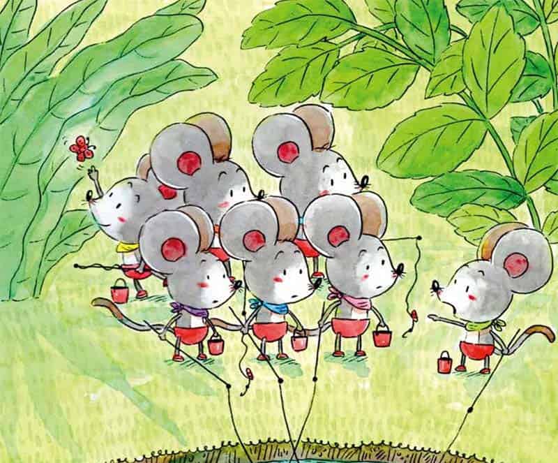 七只小老鼠去钓鱼