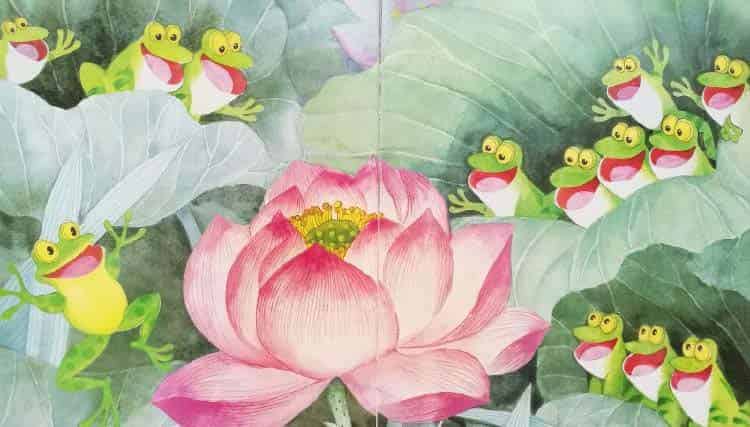 小青蛙与荷花（学会等待）