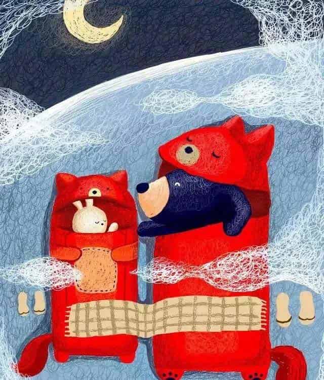 小熊和小兔子的夜晚