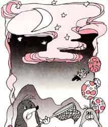 月亮药片和睡觉的小星星